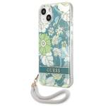 GUESS GUHCP13SHFLSN IPHONE 13 MINI 5.4 "GREEN/GREEN HARDCASE FLOWER STRAP