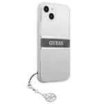 GUESS GUHCP13SKB4G4G IPHONE 13 MINI 5.4 "BANNER HARDCASE 4G GRAY STAP CHARM