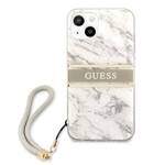 GUESS GUHCP13SKMABGR IPHONE 13 MINI 5.4 "GRAY/GRAY HARDCASE MARBLE STRAP COLLECTION