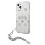 GUESS GUHCP13SKSPESI IPHONE 13 MINI 5.4 "SILVER/SILVER HARDCASE PEONY CHAIN COLLECTION