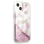 GUESS GUHCP13SLGPEPI IPHONE 13 MINI 5.4 "PINK/PINK HARDCASE PEONY LIQUIDTER