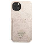 GUESS GUHCP13SP4TPP IPHONE 13 MINI 5.4 "PINK/PINK HARDCASE 4G TRIANGLE LOGO CARDSLOT