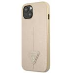 GUESS GUHCP13SPSATLE IPHONE 13 MINI 5.4 "BEIGE/BEIGE HARDCASE SAFFIANOTRIANGLE LOGO