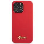 GUESS GUHCP13XLSLMGRE IPHONE 13 PRO MAX 6.7 "RED/BURGUNDY HARD CASE SILICONE VINTAGE GOLD LOGO