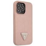 GUESS GUHCP13XPSATLP IPHONE 13 PRO MAX 6.7 "PINK/PINK HARDCASE SAFFIANOTRIANGLE LOGO