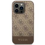 GUESS GUHCP14LG4GLB IPHONE 14 PRO 6.1 "BRONZE/BROWN HARD CASE 4G STRIPE COLLECTION