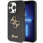 GUESS GUHCP14LHG4SGK IPHONE 14 PRO 6.1 "BLACK/BLACK HARDCASE GLITTER SCRIPT BIG 4G