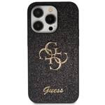 GUESS GUHCP14LHG4SGK IPHONE 14 PRO 6.1 "BLACK/BLACK HARDCASE GLITTER SCRIPT BIG 4G