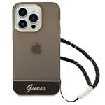 GUESS GUHCP14LHGCOHK IPHONE 14 PRO 6.1 "BLACK/BLACK HARDCASE TRANSLUENT PEARL STAP