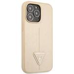 GUESS GUHCP14LPSATLE IPHONE 14 PRO 6.1 "BEIGE/BEIGE HARDCASE SAFFIANOTRIANGLE LOGO