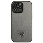 GUESS GUHCP14LPSATLG IPHONE 14 PRO 6.1 "SILVER/SILVER HARDCASE SAFFIANOTRIANGLE LOGO