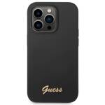 GUESS GUHCP14LSLSMK IPHONE 14 PRO 6.1 "BLACK/BLACK HARD CASE SILICONE VINTAGE GOLD LOGO