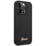 GUESS GUHCP14LSLSMK IPHONE 14 PRO 6.1 "BLACK/BLACK HARD CASE SILICONE VINTAGE GOLD LOGO