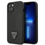 GUESS GUHCP14MPSATLK IPHONE 14 PLUS / 15 PLUS 6.7 "BLACK / BLACK HARDCASE SAFFIANOTRIANGLE LOGO