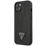 GUESS GUHCP14MPSATLK IPHONE 14 PLUS / 15 PLUS 6.7 "BLACK / BLACK HARDCASE SAFFIANOTRIANGLE LOGO