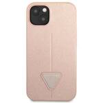 GUESS GUHCP14MPSATLP IPHONE 14 PLUS / 15 PLUS 6.7 "PINK / PINK HARDCASE SAFFIANOTRIANGLE LOGO