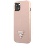 GUESS GUHCP14MPSATLP IPHONE 14 PLUS / 15 PLUS 6.7 "PINK / PINK HARDCASE SAFFIANOTRIANGLE LOGO