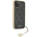 GUESS GUHCP14SGF4G4G IPHONE 14/15/13 6.1 "GRAY / GRAY HARDCASE 4G CHARMS COLLECTION