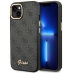 GUESS GUHCP14SHG4SHK IPHONE 14/15/13 6.1 "BLACK / BLACK HARD CASE 4G VINTAGE GOLD LOGO