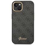 GUESS GUHCP14SHG4SHK IPHONE 14/15/13 6.1 "BLACK / BLACK HARD CASE 4G VINTAGE GOLD LOGO