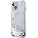 GUESS GUHCP14SLCSGSGH IPHONE 14/15/13 6.1 "BIAŁY / WHITE HARDCASE LIQUID GLITTER MARBLE