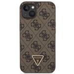 GUESS GUHCP14SP4TDSCPW IPHONE 14/15/13 6.1 "BROWN / BROWN HARDCASE CROSSBODY 4G METAL LOGO