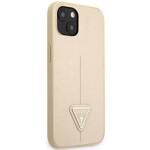 GUESS GUHCP14SPSATLE IPHONE 14/15/13 6.1 "BEIGE / BEIGE HARDCASE SAFFIANOTRIANGLE LOGO