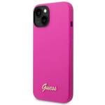 GUESS GUHCP14SSLSMF IPHONE 14/15/13 6.1 "FUKSIA / FUSCHIA HARD CASE SILICONE VINTAGE GOLD LOGO