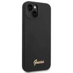 GUESS GUHCP14SSLSMK IPHONE 14/15/13 6.1 "BLACK / BLACK HARD CASE SILICONE VINTAGE GOLD LOGO