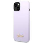 GUESS GUHCP14SSLSMU IPHONE 14/15/13 6.1 "PURPLE / PURPLE HARD CASE SILICONE VINTAGE GOLD LOGO