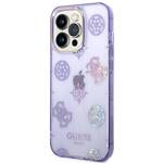 GUESS GUHCP14XHTPPTL IPHONE 14 PRO MAX 6.7 "LILIOWY/LILAC HARD CASE PEONY GLITTER