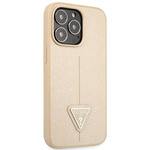 GUESS GUHCP14XPSATLE IPHONE 14 PRO MAX 6.7 "BEIGE/BEIGE HARDCASE SAFFIANOTRIANGLE LOGO