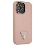 GUESS GUHCP14XPSATLP IPHONE 14 PRO MAX 6.7 "PINK/PINK HARDCASE SAFFIANOTRIANGLE LOGO