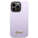 GUESS GUHCP14XSLSMU IPHONE 14 PRO MAX 6.7 "PURPLE/PURPLE HARD CASE SILICONE VINTAGE GOLD LOGO