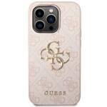 GUESS GUHCP15L4L4GPIPI IPHONE 15 PRO 6.1 "PINK/PINK HARDCASE 4G BIG METAL LOGO