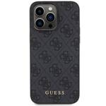 GUESS GUHCP15LG4GFGR IPHONE 15 PRO 6.1 "GRAY/GRAY HARD CASE 4G METAL GOLD LOGO