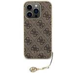 GUESS GUHCP15LGF4GBB IPHONE 15 PRO 6.1 "BRONZE/BROWN HARDCASE 4G CHARMS COLLECTION