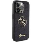 GUESS GUHCP15LHG4SGK IPHONE 15 PRO 6.1 "BLACK/BLACK HARDCASE GLITTER SCRIPT BIG 4G