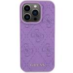 GUESS GUHCP15LP4EPMI IPHONE 15 PRO 6.1 "PURPLE/LIGHT PURPLE HARDCASE LEATHER 4G STAMP