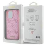 GUESS GUHCP15LP4EPMPMP IPHONE 15 PRO 6.1 "PINK/PINK HARDCASE LEATHER 4G STAMPED