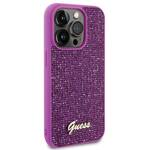 GUESS GUHCP15LPMSDGSF IPHONE 15 PRO 6.1 "FUKSJA/FUSCHIA HARDCASE DISCO METAL SCRIPT