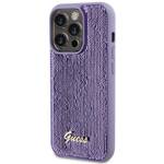 GUESS GUHCP15LPSFDGS IPHONE 15 PRO 6.1 "PURPLE/PURPLE HARDCASE SEQUIN SCRIPT METAL