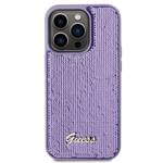 GUESS GUHCP15LPSFDGS IPHONE 15 PRO 6.1 "PURPLE/PURPLE HARDCASE SEQUIN SCRIPT METAL