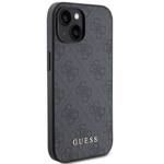 GUESS GUHCP15MG4GFGR IPHONE 15 PLUS / 14 PLUS 6.7 "GRAY / GRAY HARD CASE 4G METAL GOLD LOGO