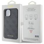 GUESS GUHCP15MG4GFGR IPHONE 15 PLUS / 14 PLUS 6.7 "GRAY / GRAY HARD CASE 4G METAL GOLD LOGO