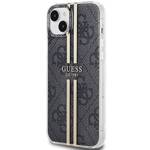 GUESS GUHCP15MH4PSEGK IPHONE 15 PLUS / 14 PLUS 6.7 "BLACK / BLACK HARDCASE IML 4G GOLD STRIPE