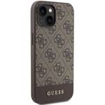 GUESS GUHCP15SG4GBLB IPHONE 15/14/13 6.1 "BRONNE / BROWN HARDCASE 4G STRIPE COLLECTION