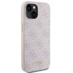 GUESS GUHCP15SG4GFPI IPHONE 15/14/13 6.1 "PINK / PINK HARD CASE 4G METAL GOLD LOGO