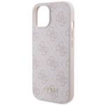 GUESS GUHCP15SG4GFPI IPHONE 15/14/13 6.1 "PINK / PINK HARD CASE 4G METAL GOLD LOGO