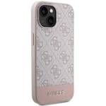 GUESS GUHCP15SG4GLPI IPHONE 15/14/13 6.1 "PINK / PINK HARDCASE 4G STRIPE COLLECTION